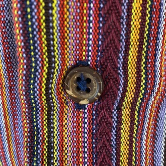 NWOT The Territory Ahead Orange Striped Button Down Shirt - Picture 5 of 13